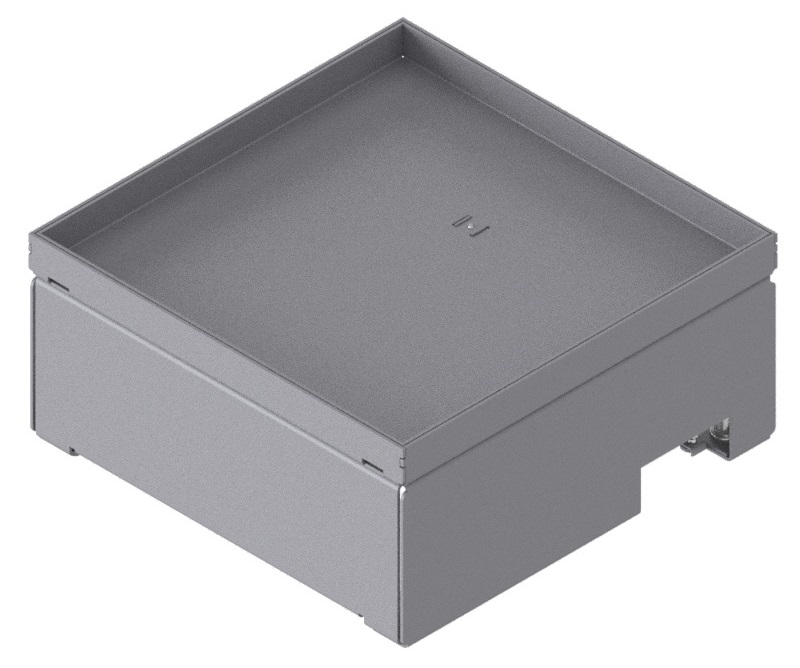 Produktbild UBD 210 209  -  Unterflur-Bodendose UBD 210 inkl. Blinddeckel mit Kante, geschlossen, und 15mm Vertiefung